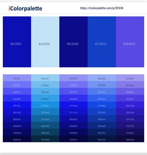 1 Latest Color Schemes with Ultramarine And Persian Blue Color tone ...