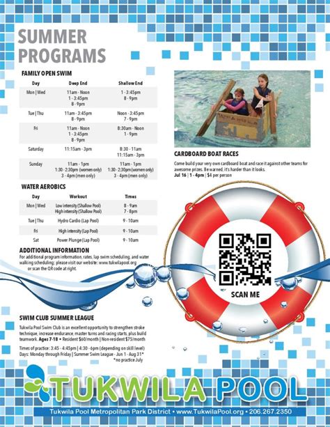 Summer Brochure - Tukwila Pool