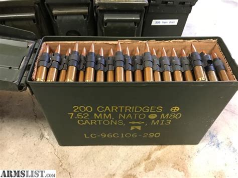 ARMSLIST - For Sale: Surplus 762x51 NATO 308 Ammo