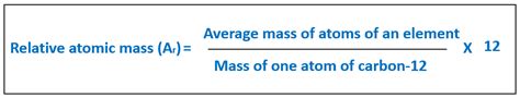 Definition of Relative Atomic Mass | Atomic Mass Unit | Formula and ...