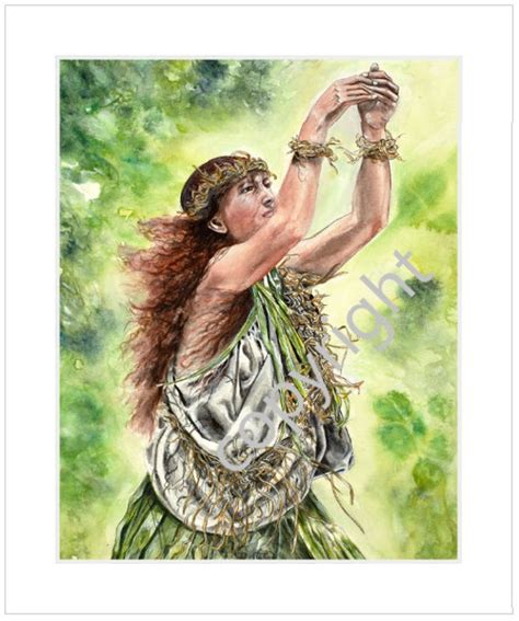 Laka Goddess of Hula Watercolor Art Print - Etsy