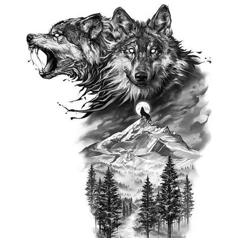 20+ Cool Wolves Drawings - TasswarJoolz