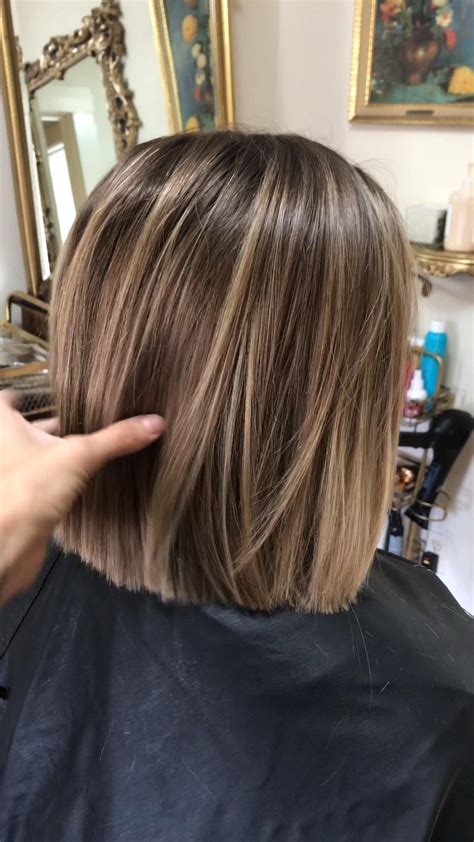 Blonde Balayage Discover Bob haircut with soft blonde balayage Short ...