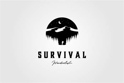 Vintage Survival Adventure Logo Outdoor Grafica di lawoel · Creative ...