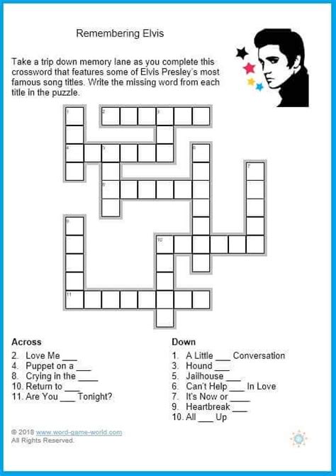 Easy Crosswords Printable for Your Convenience! | Games for elderly ...