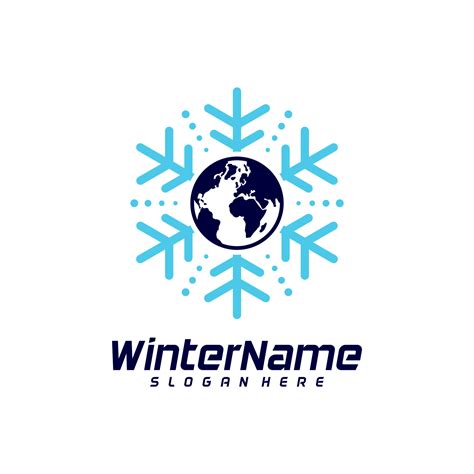 Winter World logo template, Winter logo design vector 14906007 Vector ...