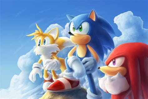 Papel de parede para celular: Videogame, Sonic O Ouriço, Knuckles O ...