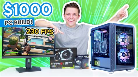 Best $1000 Gaming PC Build 2021/22! [Full Build Guide w/ 1080p Gaming ...