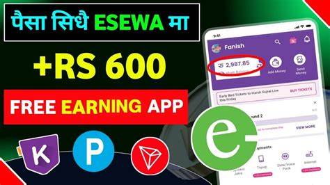 $5 instant withdraw 🤑• Esewa earning app in nepal • earning app in ...