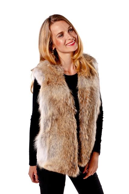 Coyote Vest – V Neck Coyote Vest with Suede Insert – Madison Avenue ...