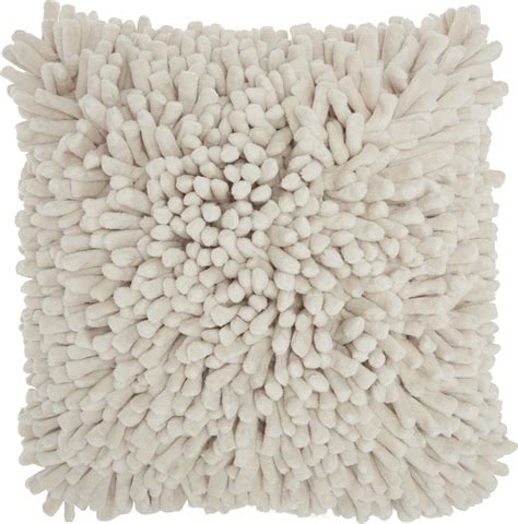 Nourison Life Styles Textured Ivory Decorative Throw Pillow , 20" x 20 ...