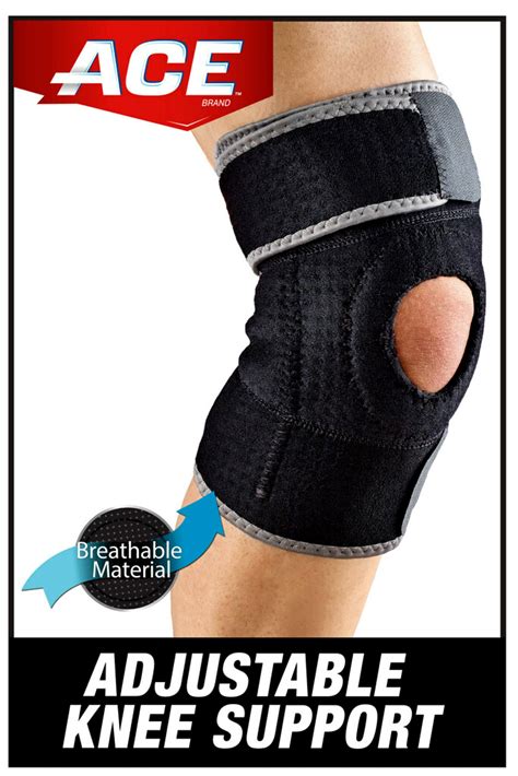 ACE Brand Adjustable Compression Knee Support, Right or Left Knee ...