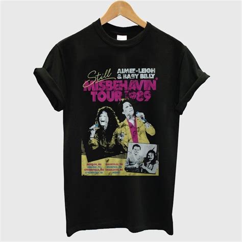 Aimee Leigh and Baby Billy Misbehavin Tour 1989 T-shirt