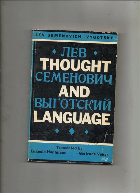 Amazon.fr - Thought and Language - Vygotsky, Lev Semenovich - Livres