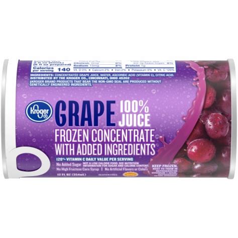 Kroger® Frozen 100% Grape Juice Concentrate, 12 fl oz - Smith’s Food ...