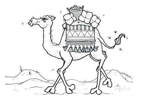 Camel Caravan Drawing at GetDrawings | Free download