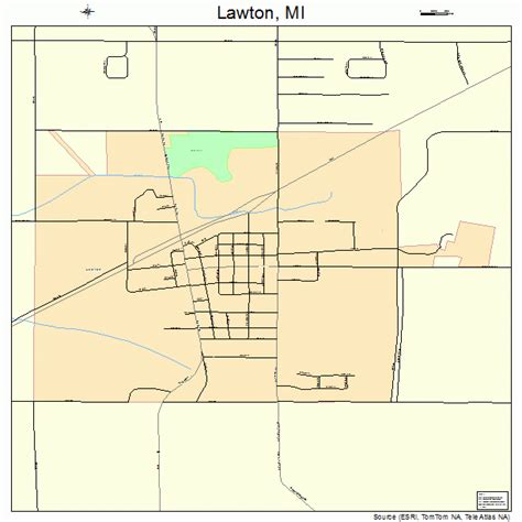 Lawton Michigan Street Map 2646500