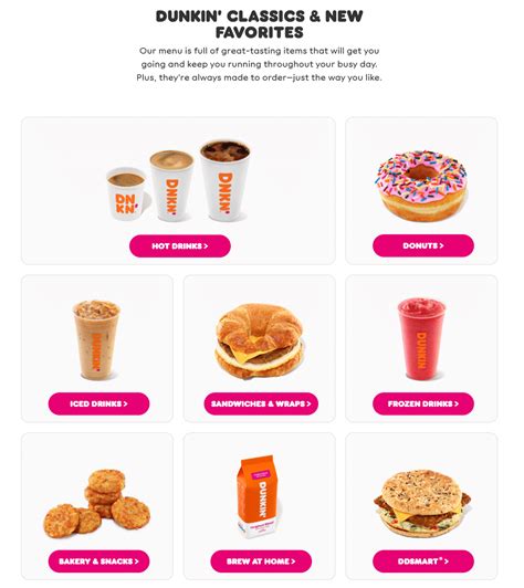 Dunkin' Donuts Menu and Specials