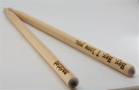 Custom Engraved Drum Sticks - Memories Made Custom