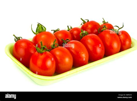 Red and Green Tomato on White Background Stock Photo - Alamy