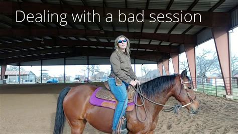 Bad attitude horse day - Dealing with a bad horse riding session when ...