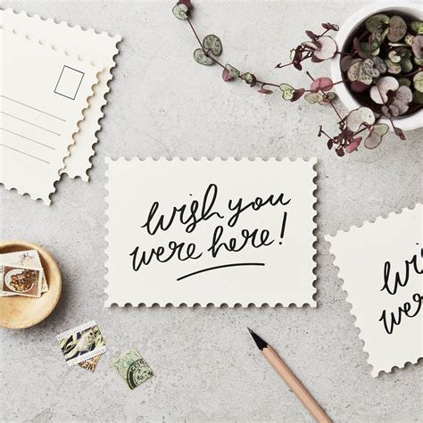 Wish You Were Here Postcard By Katie Leamon | notonthehighstreet.com