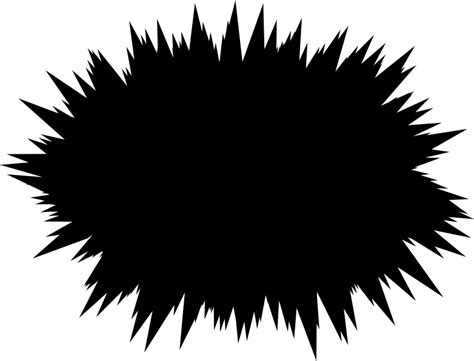 Clipart - Spiky Shape Silhouette