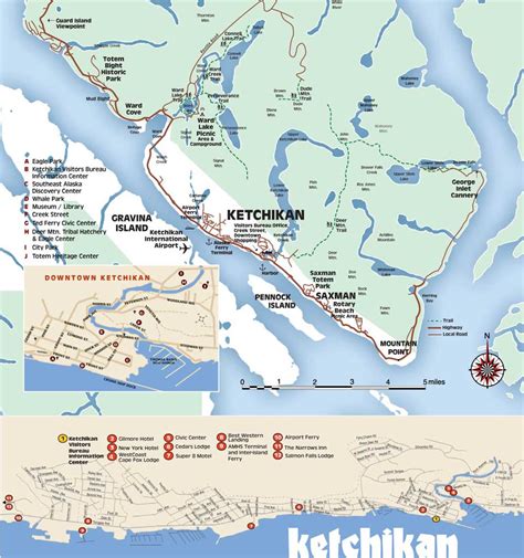 Downtown Ketchikan Alaska Map