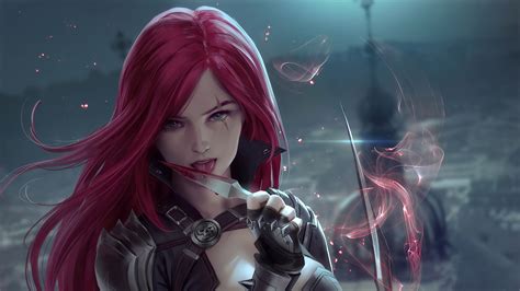 2560x1440 Redhead Fantasy Warrior Girl With Sword 4k 1440P Resolution ...