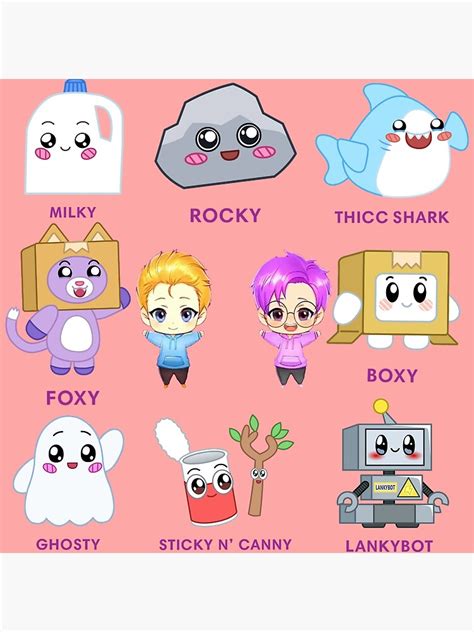 Lankybox Posters - cute lankybox - lankybox Poster RB1912 | Lankybox Merch