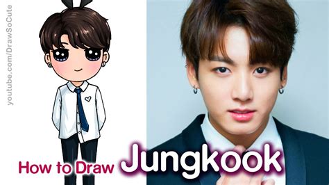 How To Draw BTS Jungkook Tiny Tan | eduaspirant.com