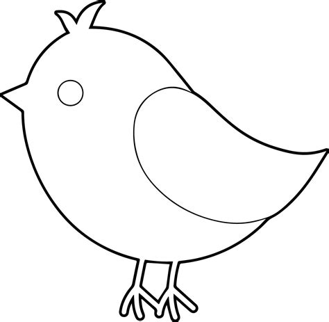 Simple Bird Coloring Page | Preschool Ideas | Pinterest | Bird, Daycare ...