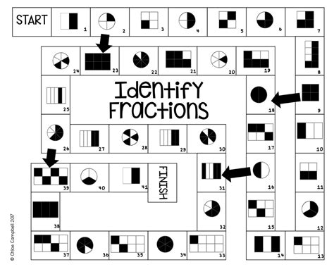 7 Printable Fraction Board Games for Identifying & Simplifying Fractions