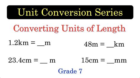 CUL01 Converting Units of Length Part 1 (mm, cm, m, km) [with English ...