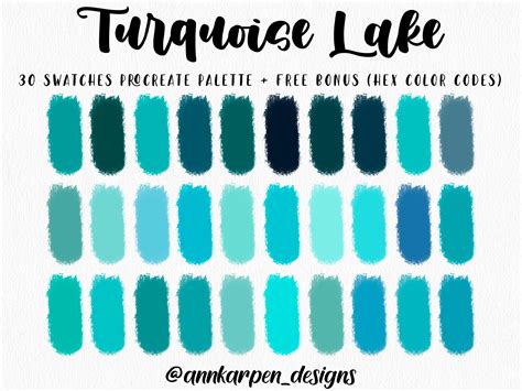 Turquoise Blue Color Palette