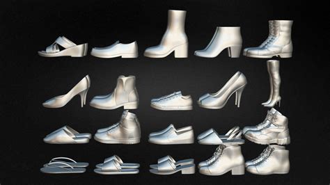 Pack of 20 Shoes Volume 02 - Buy Royalty Free 3D model by Yacine BRINIS ...