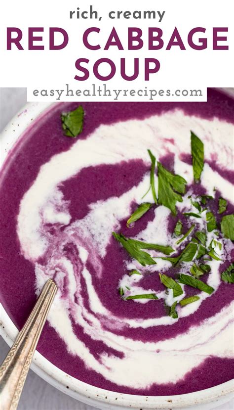 Red Cabbage Soup - Easy Healthy Recipes