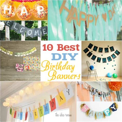 10 Fantastic DIY Happy Birthday Banner Ideas | How to Make Homemade Signs