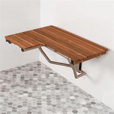 ADA Compliant Foldup Teak Shower Seats and Benches