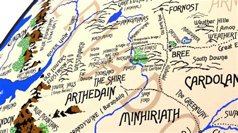 SHIRE lotr hobbit Easy find the position on the Map of Middle-earth ...