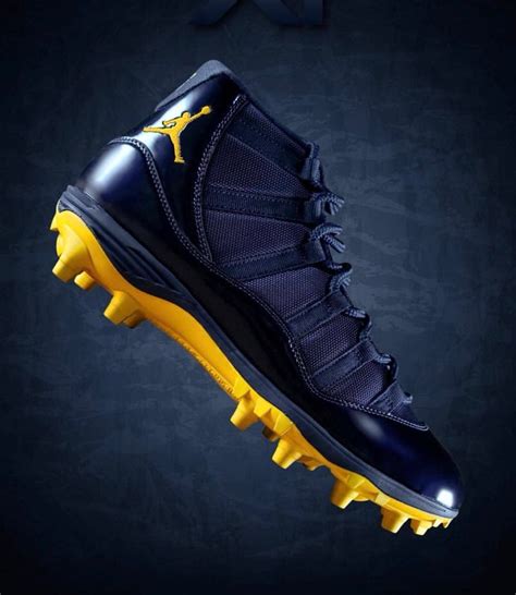 Air Jordan 11 Low "Michigan" PE Cleats | Nice Kicks