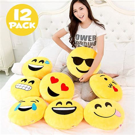 Emoji Pillows - Jumbo Stuffed Cushion Emoji Faces Just For You 😍