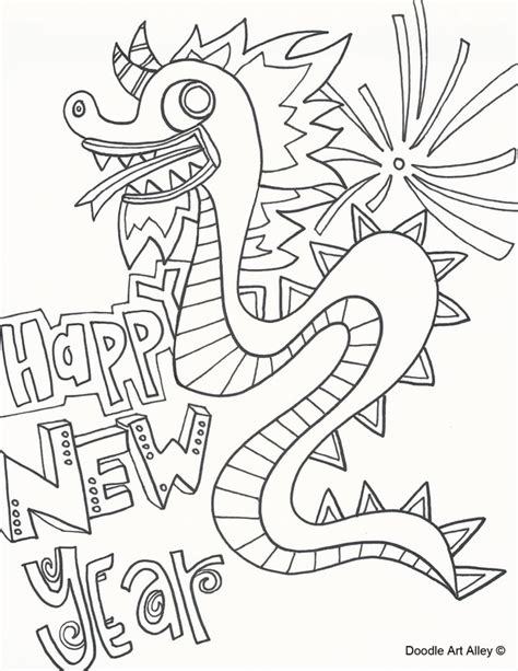 Chinese New Year Printable Coloring Pages - Portal Tribun