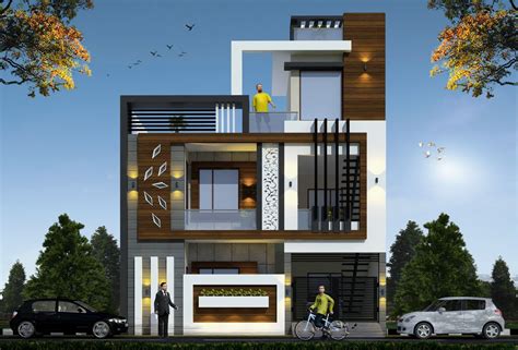 Duplex House Exterior Design In India – BESTHOMISH