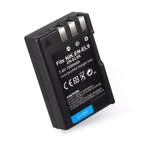 EN EL9/EN EL9A7.4V 1200MAH Digital Camera Battery Li ion Rechargeable ...