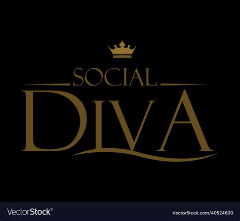 Diva logo design Royalty Free Vector Image - VectorStock