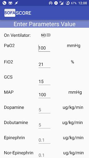 Download Sepsis Score: SOFA Calculator Google Play softwares ...