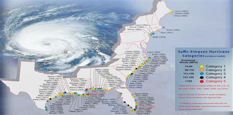 Florida Hurricane History Map - Share Map