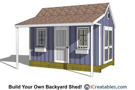 10x16 Shed Plans - DIY Shed Designs - Backyard Lean To & Gambrel | Shed ...