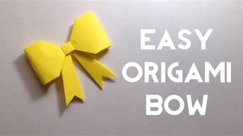 Cute Paper Bow - Origami Bow Tutorial - Easy Steps for Beginners (DIY ...